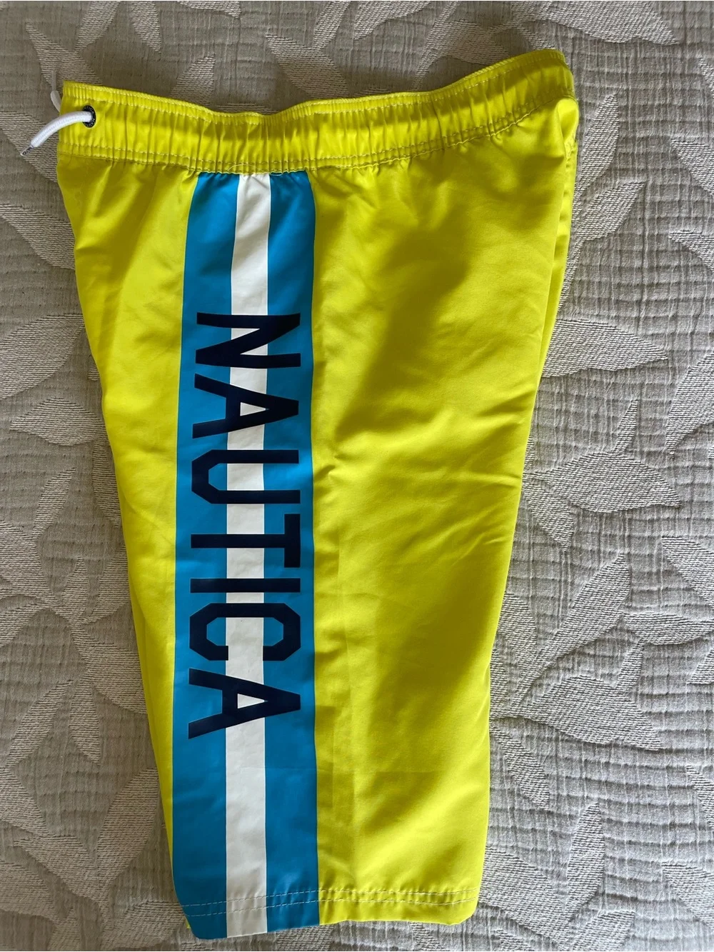 Nautica Turquoise Swim Trunks with White Mesh Lining